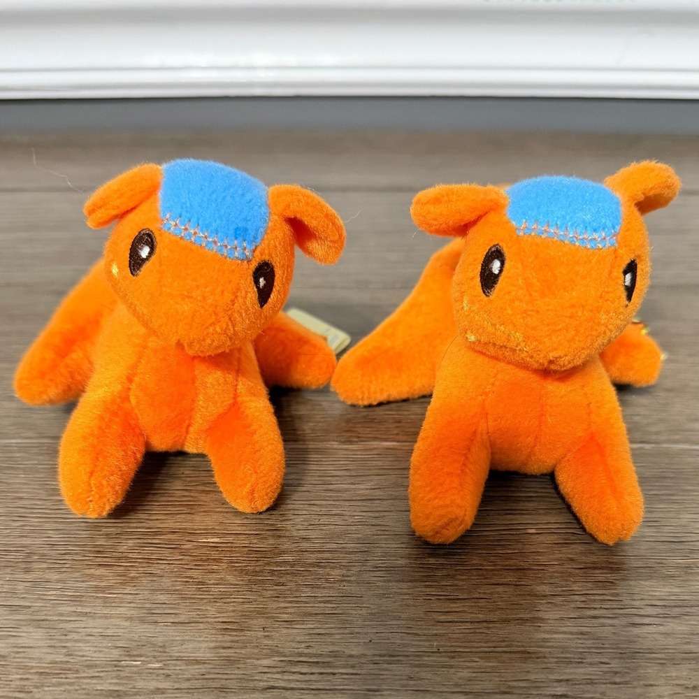 B. Toys Maison Battat Orange Blue Cat Plush Set of 2‎